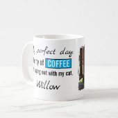 Mug Amour d'animal chat chien café bleu (Devant gauche)
