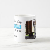 Mug Amour d'animal chat chien café bleu (Centre)