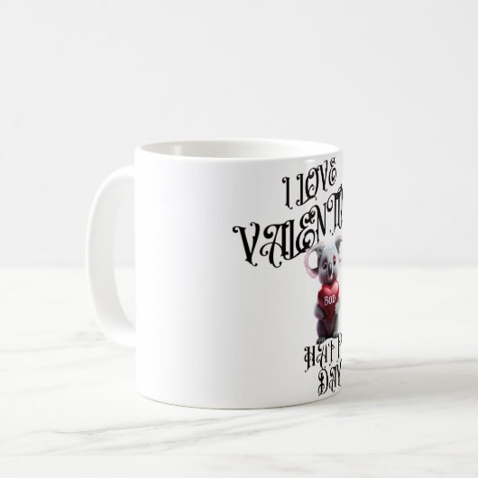 Mug Amour dans chaque détail - Conception du logo de l (Devant gauche)