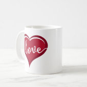 Mug amour dans la Saint-Valentin du cœur (Devant gauche)