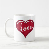 Mug amour dans la Saint-Valentin du cœur (Gauche)