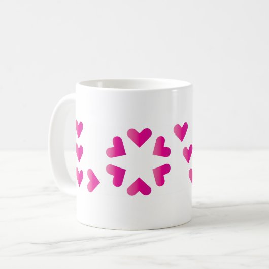 Mug AMOUR dans les coeurs (Devant gauche)
