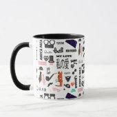 Mug Amour dans toutes les    langues (Gauche)