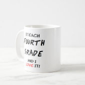 Mug Amour de 4ème année (Devant gauche)