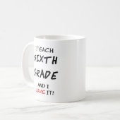 Mug amour de 6e année (Devant gauche)