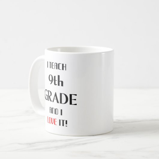 Mug Amour de 9e année (Devant gauche)