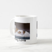 Mug Amour de bouledogue. Peinture américaine de (Devant gauche)