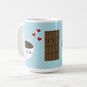 Mug Amour de café et de chocolat (Devant gauche)