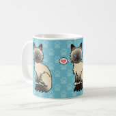 Mug Amour de chat Birman / Ragdoll Seal Point (Devant gauche)