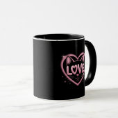 Mug Amour de chat scintillant (Devant droit)