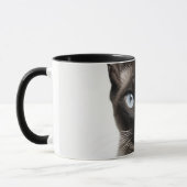 Mug Amour de chats siamois monochrome (Gauche)