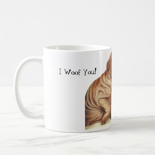 Mug Amour de chiot mignon (Gauche)