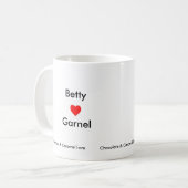 Mug Amour de chocolat et de caramel (Devant gauche)