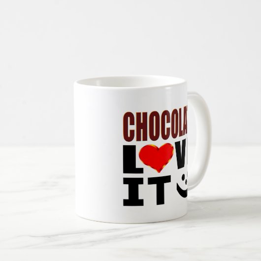 Mug Amour de chocolat il (Devant droit)