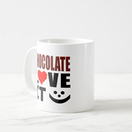 Mug Amour de chocolat il (Devant gauche)