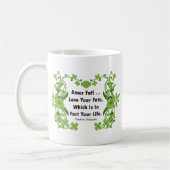 Mug Amour de citation de Nietzsche votre destin… (Gauche)