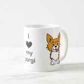 Mug Amour de corgi (Devant droit)