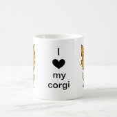 Mug Amour de corgi (Centre)