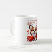 Mug Amour de Corgi Mignon (Devant gauche)