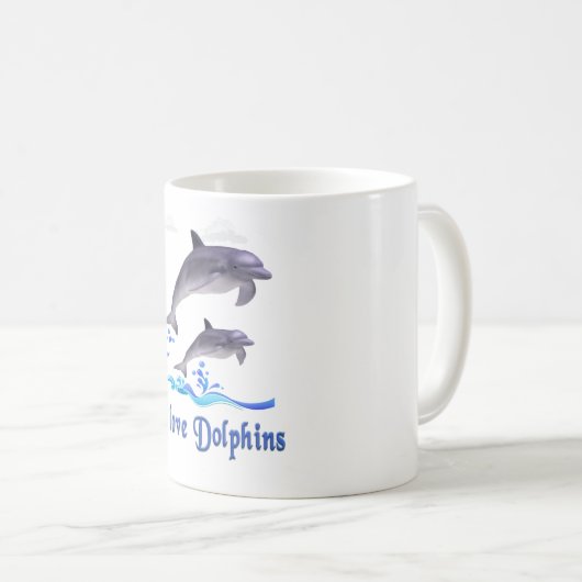 Mug Amour de dauphin (Devant droit)