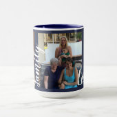 Mug Amour de famille du collage | de photo de la (Centre)