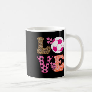 Mug Amour de foot adorable avec des cœurs et une impre