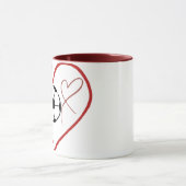 Mug Amour de foot coeur (Centre)