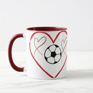 Mug Amour de foot coeur