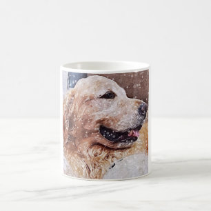 Mug Amour de golden retriever