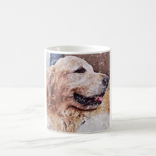 Mug Amour de golden retriever (Centre)