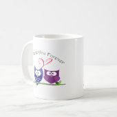 Mug Amour de hibou vous pour toujours (Devant gauche)