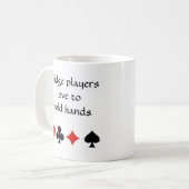 Mug Amour de joueurs de pont pour tenir des mains (Devant gauche)