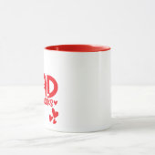 Mug Amour de la lecture de livres  (Centre)