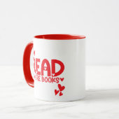 Mug Amour de la lecture de livres  (Devant gauche)