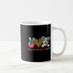 Mug Amour de la Paix Heeler Bleu Tie Dye Amoureux des