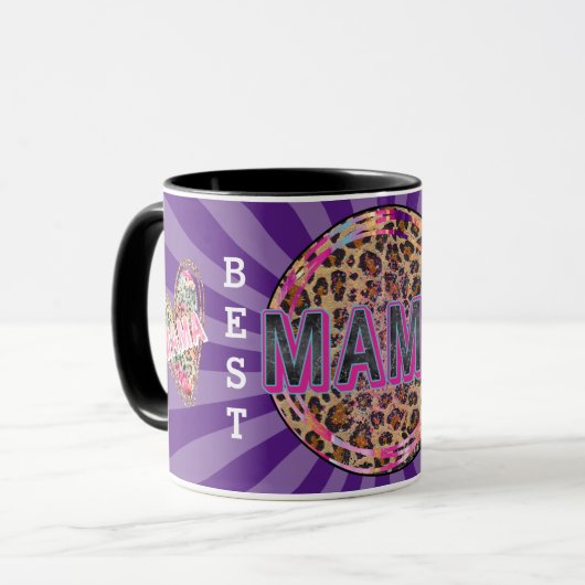 Mug Amour de la Personnaliser cardiaque de maman (Devant gauche)