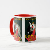 Mug Amour de la romance de la mode italienne d'époque (Devant gauche)