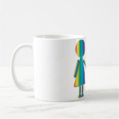 Mug Amour de lesbienne d'arc-en-ciel (Gauche)