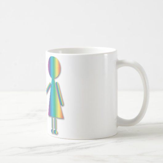 Mug Amour de lesbienne d'arc-en-ciel (Droite)