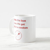 Mug amour de mon humour de relation de datation de (Devant gauche)