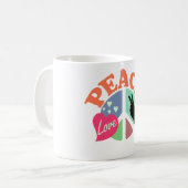 Mug Amour de paix (Devant gauche)