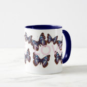 Mug Amour de Papillon Bleu (Devant droit)
