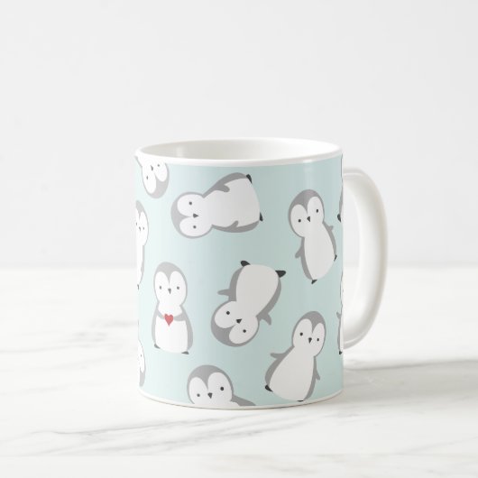 Mug Amour de pingouin (Devant droit)