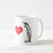 Mug Amour de pingouins pour toujours (Devant droit)