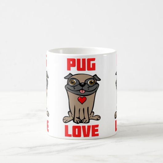 Mug Amour de Pug #2 (Centre)