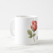 Mug Amour de Rose Rouge Romantique (Devant gauche)