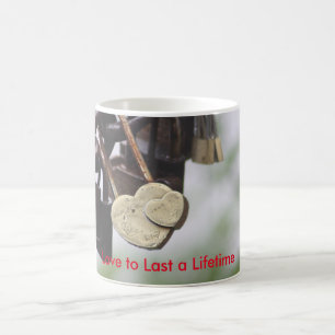 Mug Amour de serrure de coeur pour durer une vie