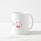 Mug Amour de soeur, signe d'infini (Devant droit)