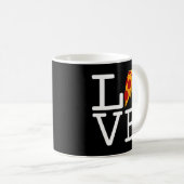 Mug Amour de tranche de pizza (Devant droit)