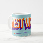 Mug AMOUR de Virginie-Occidentale États-Unis (Devant gauche)